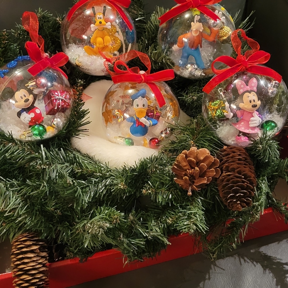 Hand-made Disney the Fab 5 Christmas Ornaments
